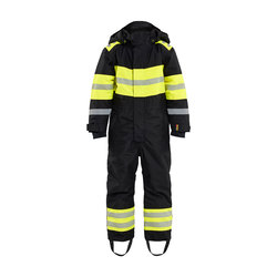 BLÅKLÄDER lasten talvihaalari musta/huomiokeltainen